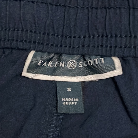 KAREN SCOTT Intrepid Blue/Navy Shorts 100% Cotton Loose Fit Sz S NWT! - Picture 3 of 6